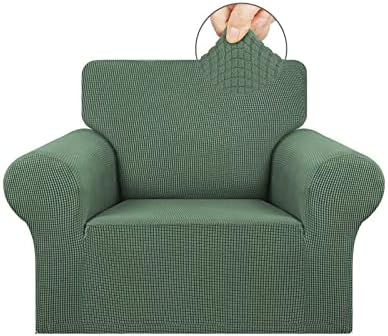 KEKUOU Stretch Chair Sofa Slipcover, Single Couch Cover,Greyish Green by KEKUOU