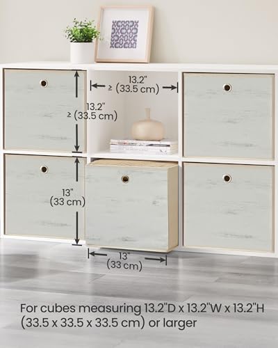 SONGMICS Storage Cubes, Set of 6, 13-Inch Foldable Closet Organizers - Image 7