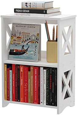 3-Tiers Side Table, Narrow End Table, Minimalist Bedside Tables Nightstand. by pikpuk