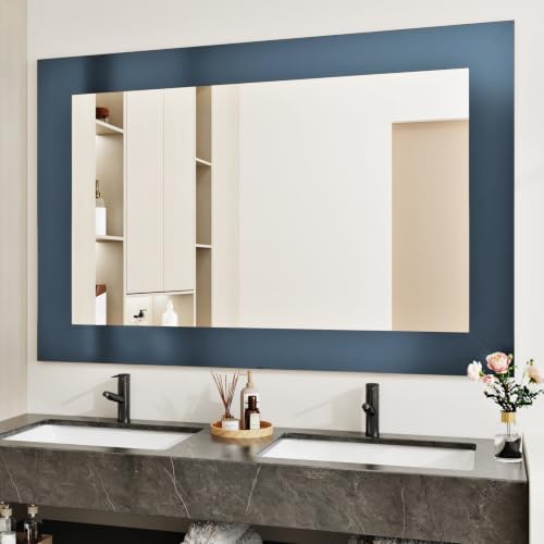 WESTICK Navy Blue Wallpaper Border Peel and Stick Thick Mirror Frame Tape - Image 7