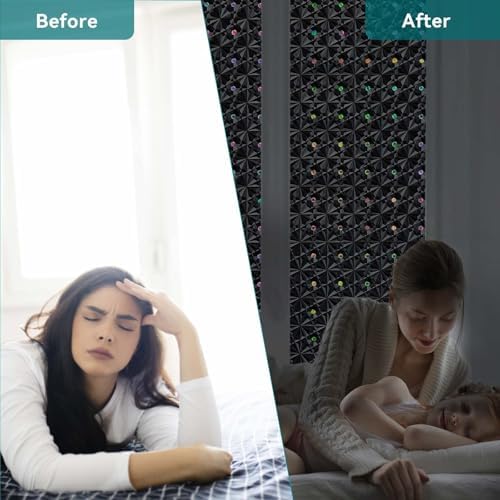 Windimiley Blackout Window Film, 100% Light Blocking Privacy, 11.8" x 78.7" - Image 3