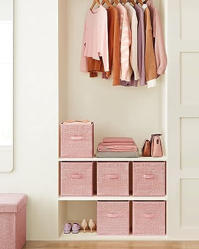 SONGMICS Storage Cubes, Set of 6, 11-Inch Foldable Closet Organizers - Image 2