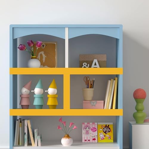 YENHOME Yellow Wallpaper Border Peel and Stick Mirror Frame Border Removable Waterproof Wallpaper Trim for Bathroom Kids Bedroom Bulletin Board Yellow Sticker for Bulletin Board Decoration 3"X236" - Image 5