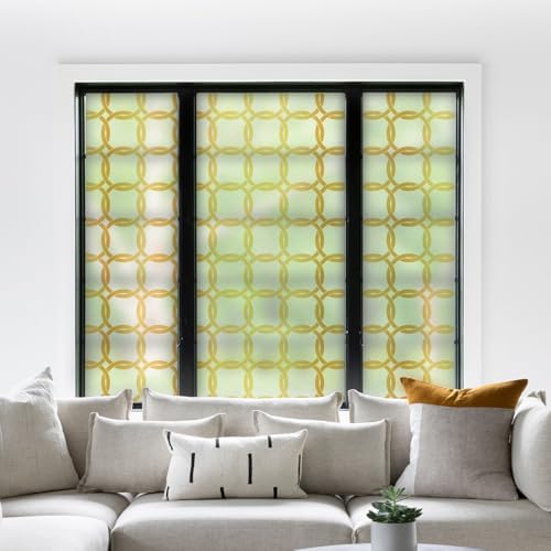 DKTIE Celtic Knot Seamless Pattern Full Privacy Window Film 17.7'' x 78.7'' - Image 2