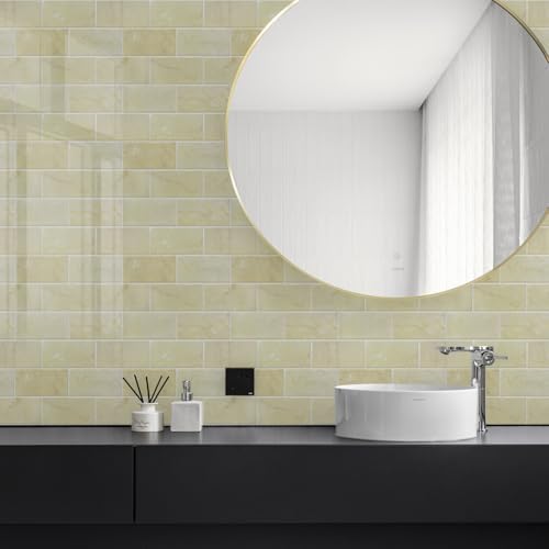STICKGOO 10-Sheet Subway Tile Peel and Stick Backsplash, Self Adhesive Vinyl Wall Tiles, Stick on Backsplash for Kitchen and Bathroom(Thicker Design) - Image 3