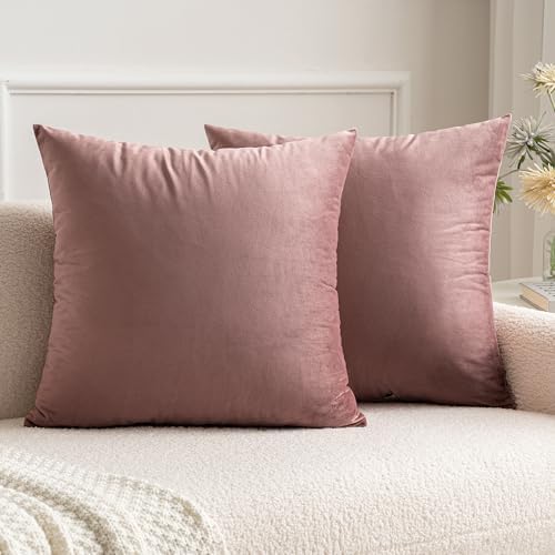MIULEE Velvet Throw Pillow Covers 16x16 Inch Pack of 2 Jam by MIULEE