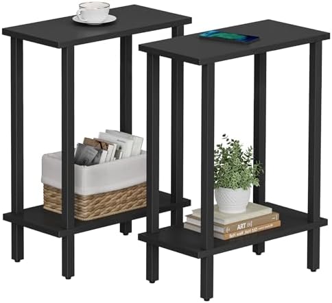TUTOTAK Narrow Side Table Set of 2, Small End Table for Couch by ChoosetutotakFurnitureBuildYourCozyHome