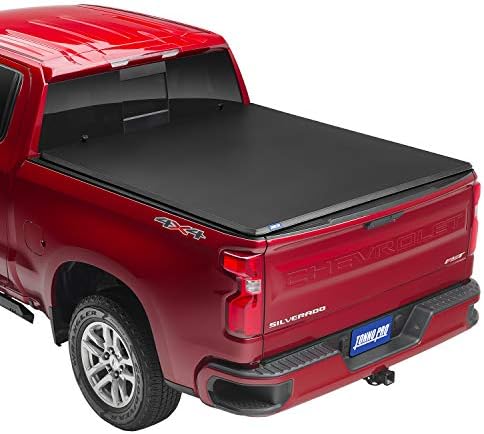 Tonno Pro Tonno Fold, Soft Folding Truck Bed Tonneau Cover | 42-108 | Fits 2014-2018, 19 Ltd/Lgcy Chevy/GMC Silverado/Sierra 1500 6' 7" Bed (78.8"), Black by Lund%2C+Inc.+DBA+Tonno+Pro