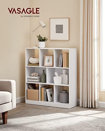 VASAGLE Bookshelf, 8 Cubes Storage Organizer, 35.4 x 11 x 39.4 Inches - Image 2