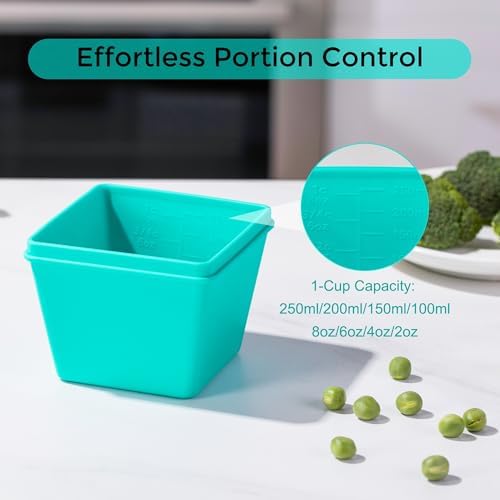 Gemice 1-Cup Silicone Freezer Molds with Lids, Individual 4-Pack - Image 4