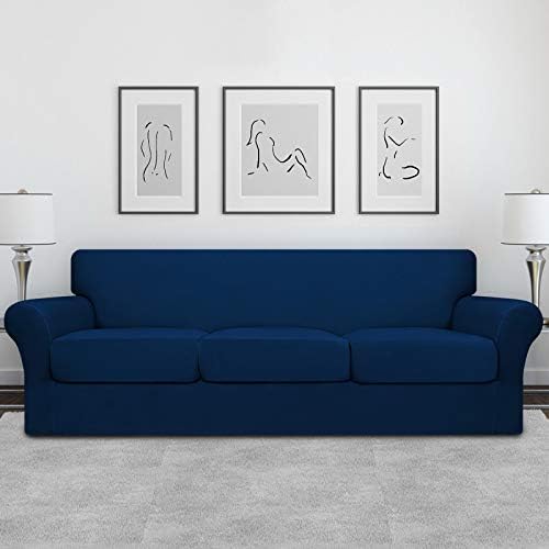 Easy-Going 4 Pieces Oversized Stretch Couch Cover for Dogs Washable - Image 2