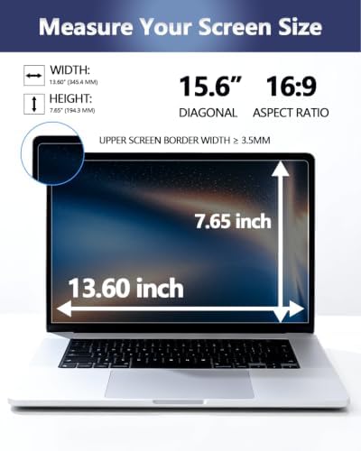 Magnetic Laptop Privacy Screen for 15.6 Inch 16:9 Aspect Ratio - Image 2