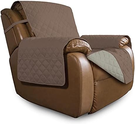 Easy-Going Reversible Couch Cover, Oversized Recliner, Brown/Beige by Easy-Going