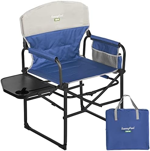 SUNNYFEEL Oversized Directors Camping Chair for Adults with Side Table by SunnyFeelCamping