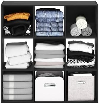 Furinno PELLI Closet Organizers and Storage, 9-Cube Closet Organizer, Open Shelf Closet Storage, for Wardrobe, Bedroom, Living Room, Americano - Image 5