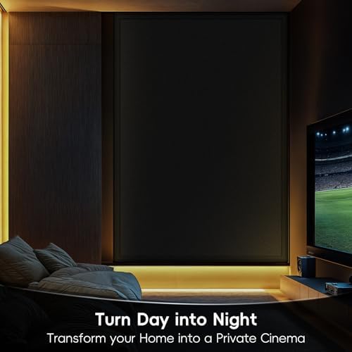 Qualsen Total Blackout Window Film Privacy, Room Darkening 11.8'' x 78.7'' - Image 3