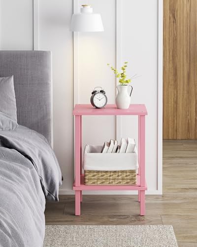 TUTOTAK End Table, Side Table, Nightstand, 2-Tier Storage Shelf - Image 6
