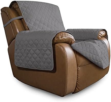 Easy-Going Reversible Couch Cover, Oversized Recliner, Gray/Gray by Easy-Going