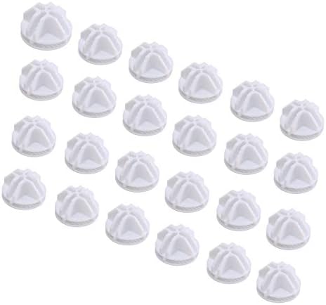 C&AHOME 24pcs Wire Cube Plastic Connectors for Cube Storage Modular Closet Organizer and Metal Grid Shelving Unit White by CAHOME