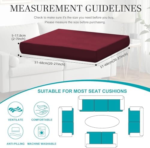 12 Pcs Outdoor Cushion Covers, Patio Sofa Cushion Covers Replacement - Image 2