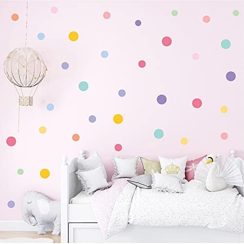 130 PCS Modern Aesthetic Peel & Stick Boho Pastel Polka Dot Wall Decals | 10 sheets waterproof vinyl circle stickers for nursery, kids room, daycare classroom & home decor, multi-size(1.9–3.1 in) - Image 7