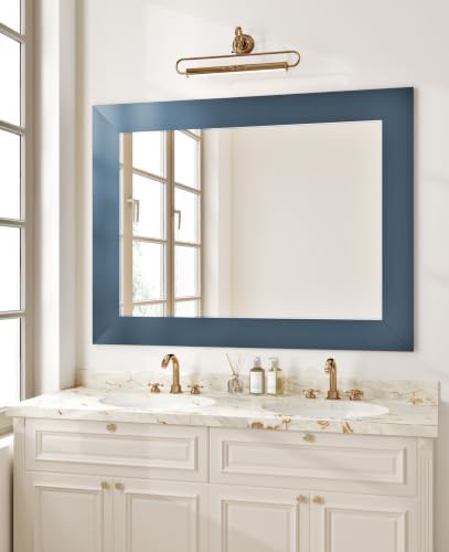WESTICK Navy Blue Wallpaper Border Peel and Stick Thick Mirror Frame Tape - Image 2