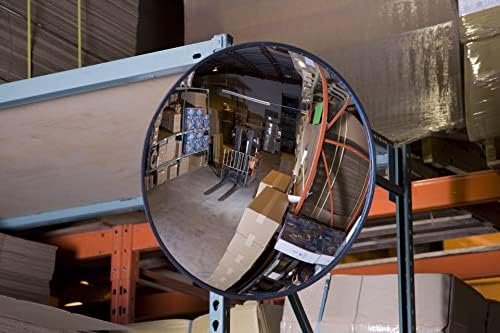 26” Acrylic Outdoor Convex Mirror With Plastic Back, Round Security Mirror for the Garage Blind Spot, Store Safety, Warehouse Side View, Circular Wall Mirror for Personal/Office Use -Vision Metalizers - Image 2