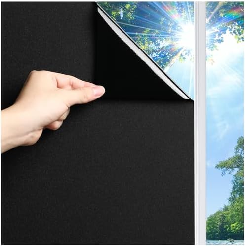 LUTE Blackout Window Film, Window Tint for Home Privacy, 23.6" x 78.7" by LUTE