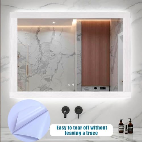 YESUS Dark Grey Wood Grain 3D 10M Wallpaper Frame Removable PVC Waterproof Peel and Stick Wallpaper,Bathroom Frame Sticker Wall Decor 3.93" x 32.8" (White, 4inc) - Image 5