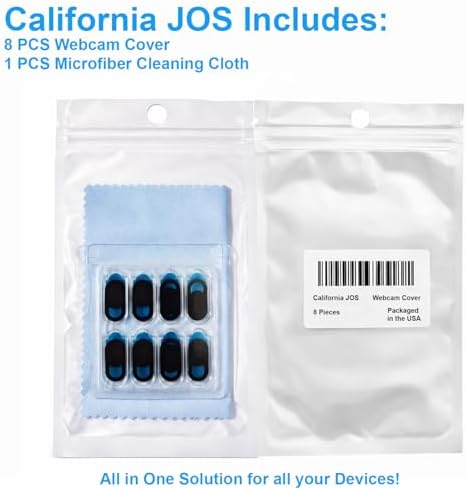 JOS [8 Pack] Webcam Cover, 0.03 inch Ultra Thin Laptop Camera Cover Slide for iPhone iPad MacBook Pro Computer iMac Cell Phone PC Accessories Camera Blocker Slider, Great for Privacy - Image 2