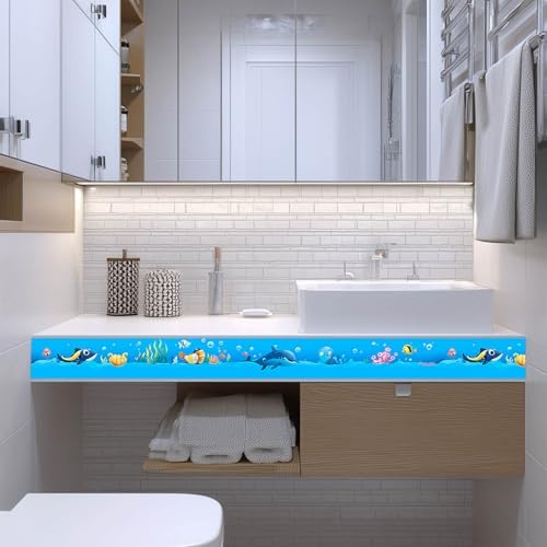 IVN Wallpaper Border Peel and Stick Wall Cartoon Sea Animals 4x196 Inch - Image 6