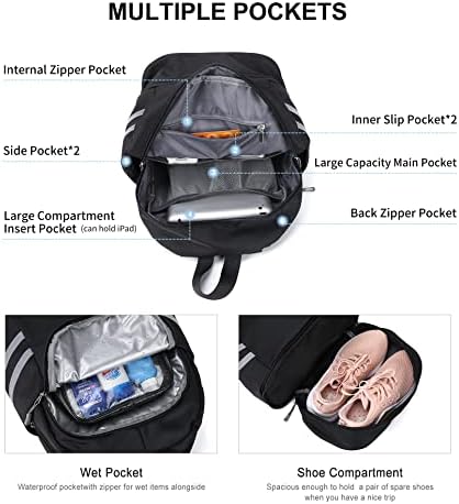 SYCNB Gym Backpack for Women with Shoes Compartment,Sports Backpack - Image 3