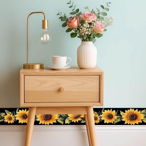 IVN Wallpaper Border Peel and Stick Wall Sunflowers 4x196 Inch - Image 7