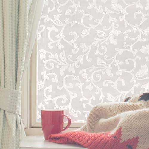 Artscape Tapestry | Decorative Privacy Window Film with Textured Glass Pattern | Non-Adhesive & UV Protection | Easy to Apply & Removable | 24 x 36 Inches | Made in USA by Unknown