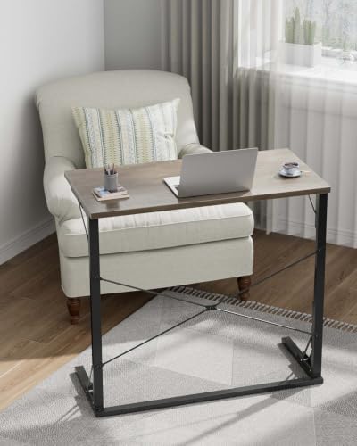 Vantic 31.5" Folding TV Tray Table for Eating on Couch Extra Large, Greige - Image 4