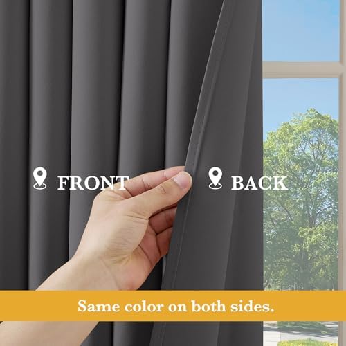 RYB HOME Blackout Thermal Insulated Curtain for Sliding Glass Door - Image 5