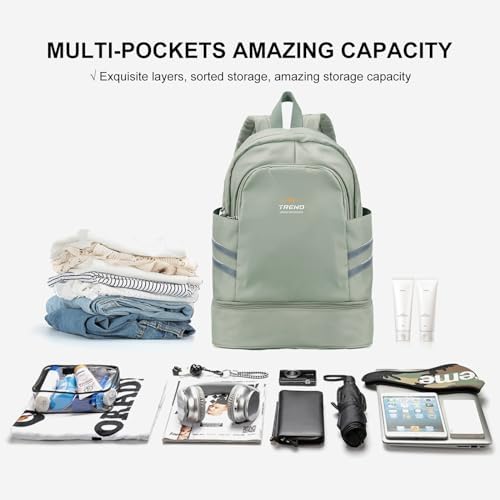 SYCNB Gym Backpack for Women with Shoes Compartment,Sports Backpack - Image 3