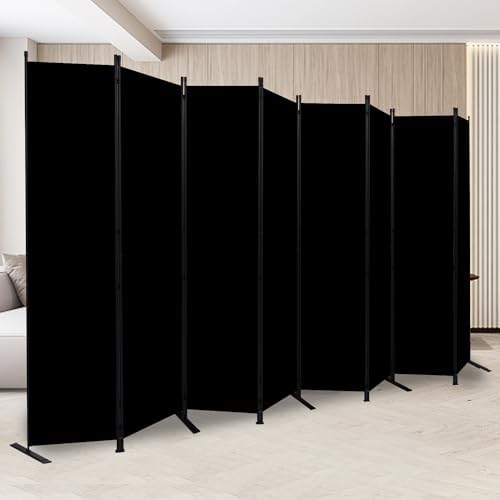 8 Panel Folding Privacy Screen, 14.67ft Wide Partition Room Dividers Panel by HOMSCREENER