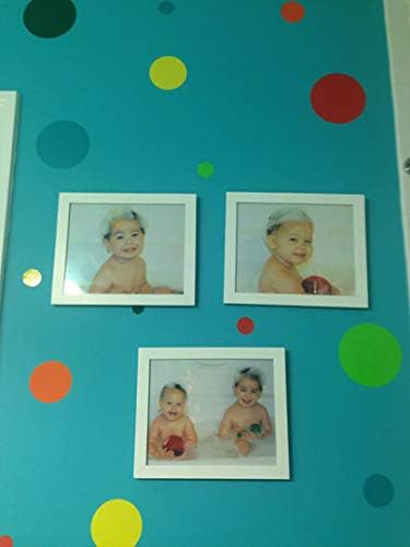 Lime Green Polka Dot Wall Stickers, Girls Room Wall Decor Decals, Wall Dots, Vinyl Circle Peel & Stick DIY Bedroom, Playroom, Kids Room, Baby Nursery Toddler to Teen Bedroom Decoration 3"-6.5" (Lime) - Image 5