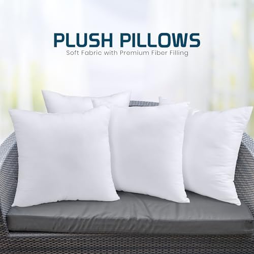 Utopia Bedding Throw Pillows, Decorative 24x24 Pillow Inserts, Set of 4 - Image 6