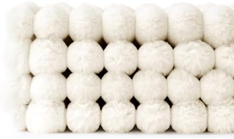 MIULEE Faux Fur Plush Decorative Throw Pillow Covers 20x20, Cream White - Image 3