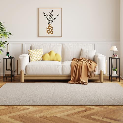 TUTOTAK Narrow Side Table, 2-Tier Small End Table with Charging Station - Image 7