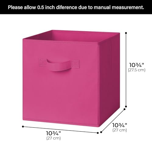 GRANNY SAYS 11x11 Cube Storage Bins, Cube Organizers, Pink Gradient, 6-Pack - Image 2
