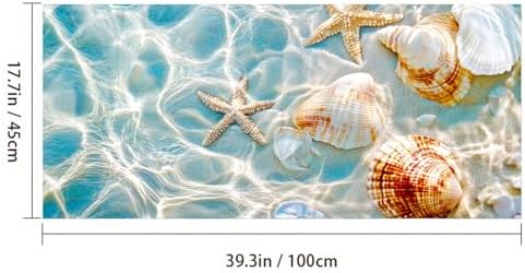 HOMETITUTE Beach Ocean Shell Starfish Window Cling 39.3x17.7 Inch PVC - Image 4