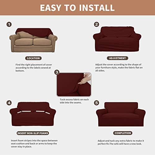 Easy-Going 100% Waterproof Couch Cover, 3 Cushion Oversized Sofa Cover - Image 5