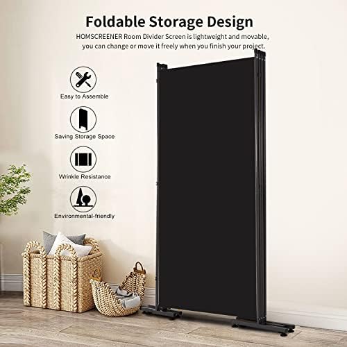 Room Divider Folding Privacy Screens, 6FT Tall Divider for Room Separation - Image 3