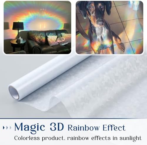 Haton Window Privacy Film, Rainbow Film, 17.5" x 78.7" - Image 6