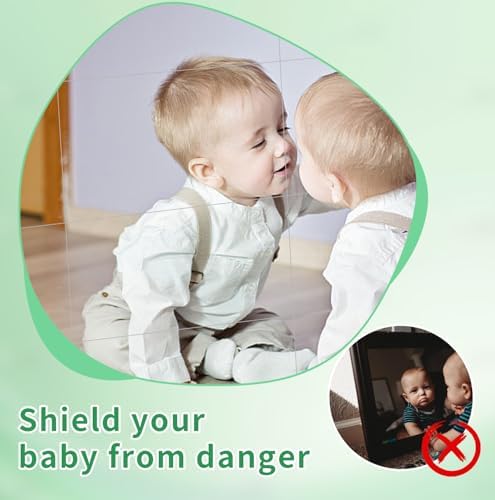 6 Pcs Home Gym Mirrors 12" x 24" Self Adhesive Large Shatterproof Frameless Wall Mounted Mirror 2 mm Thick Acrylic Door Closet Mirror for Workout Bedroom Decor Supplies - Image 2