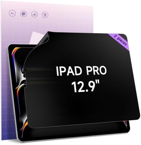 IPROKKO 2 Pack Privacy Screen Protector For iPad Pro 12.9" 6th/5th/4th/3rd by IPROKKO