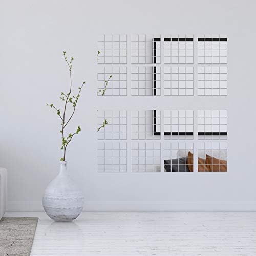 Jetec 50 Pcs Small Acrylic Square Mirror Tiles for Crafts DIY,2 Inches - Image 4